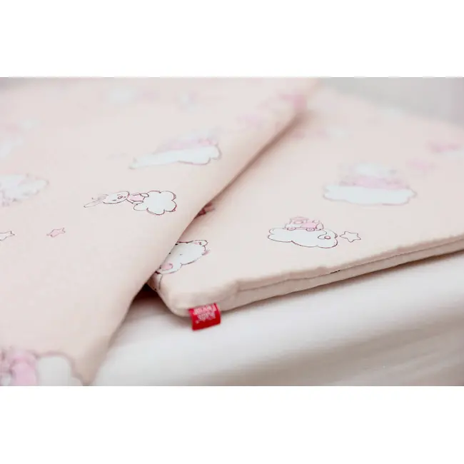 Lenjerie pat copii Ursuletul Martinica Roz, din bumbac, 63x127 cm, 75x100 cm set 3 piese KDELP3753563127UMR