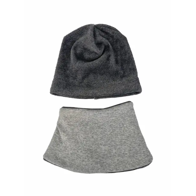 Set caciula cu guler Fleece Gray, 46-48 cm KDECPF1836GR
