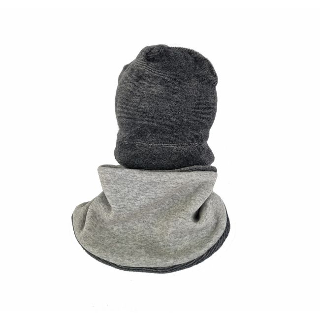 Set caciula cu guler Fleece Gray, 48-50 cm KDECPF35GR
