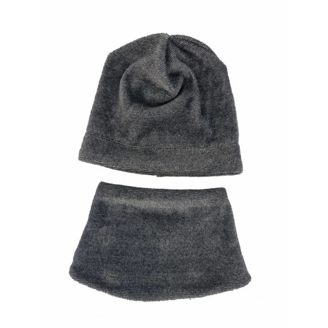 Set caciula cu guler Fleece Gray, 50.5-52 cm KDECPF68GR