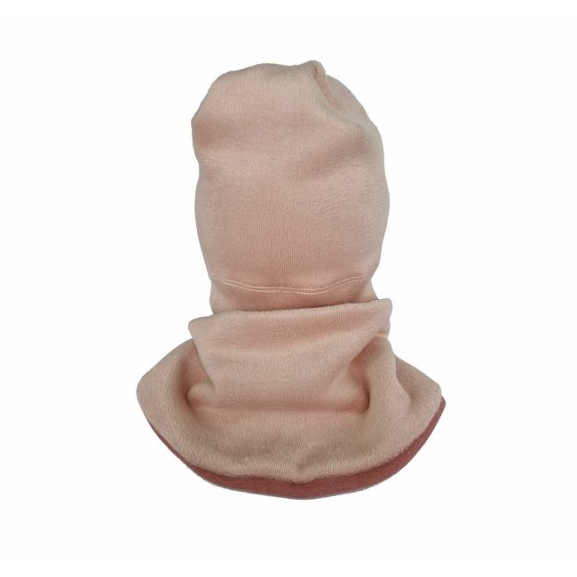 Set caciula cu guler Fleece Pink, 41-45 cm KDECPF618PINK