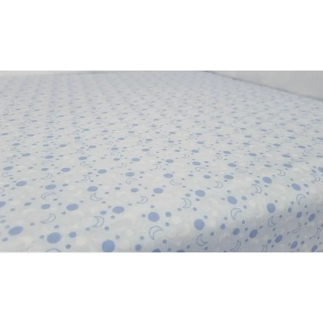 Set cearceafuri Blue Moon, cu elastic, din bumbac, 60x107 cm KDECE260107BLMOO
