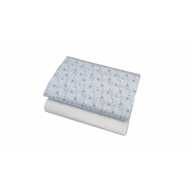 Set cearceafuri Blue Moon, cu elastic, din bumbac, 60x85 cm KDECE26085BLMOO