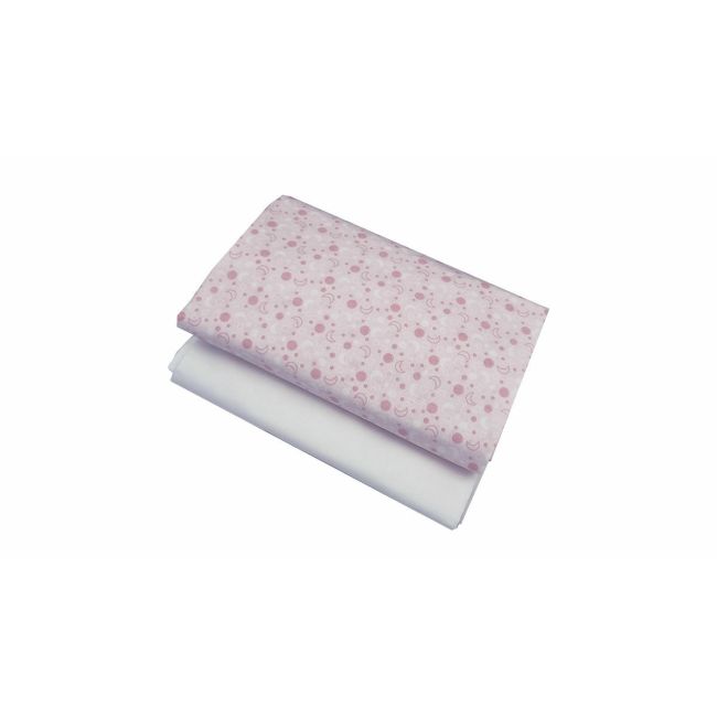 Set cearceafuri Pink Moon, cu elastic, din bumbac, 60x120 cm KDECE260120PKMOO