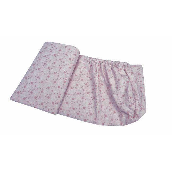 Set cearceafuri Pink Moon, cu elastic, din bumbac, 60x85 cm KDECE26085PKMOO