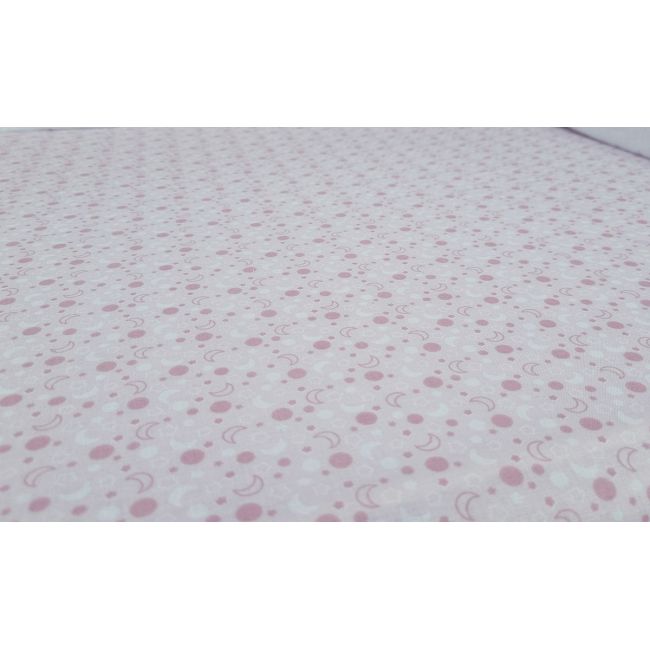 Set cearceafuri Pink Moon, cu elastic, din bumbac, 70x120 cm KDECE270120PKMOO