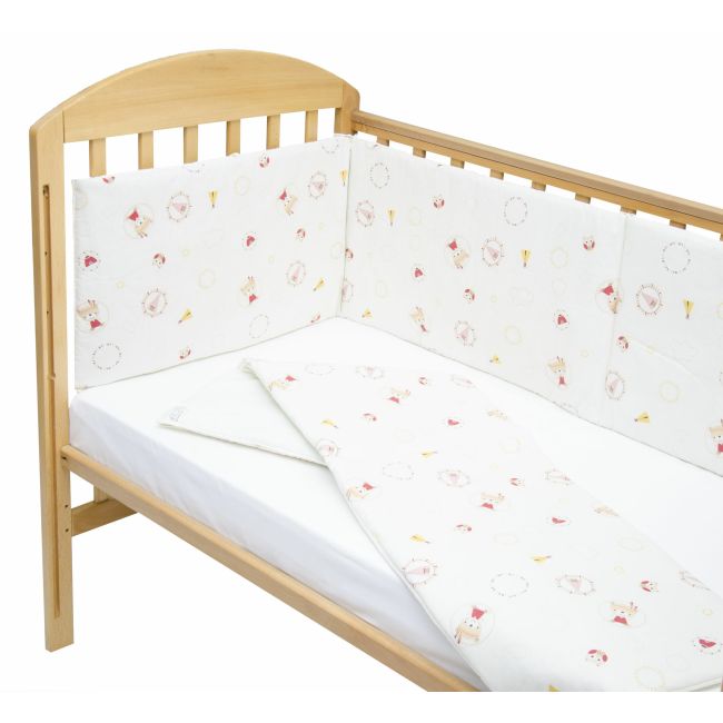 Set protectii patut Mici indieni, din bumbac, 70x140 cm KDE35NBMI70140