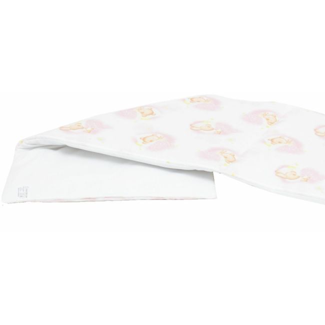 Set protectii patut Pink Bear's Dream, din bumbac, 50x100 cm KDE20NBPBDBABY