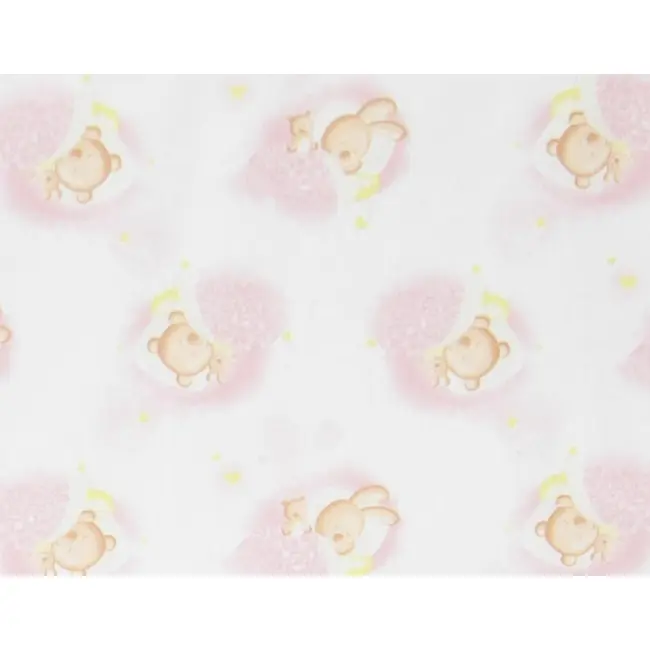 Set protectii patut Pink Bear's Dream, din bumbac, 60x120 cm KDE35NBPBD
