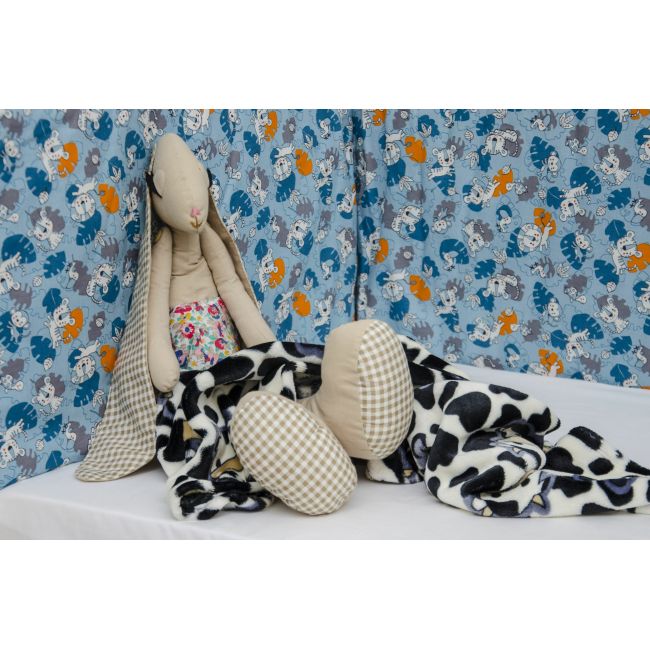 Set protectii patut Tiger Jungle, din bumbac, 50x100 cm KDE20NBTIGJBABY