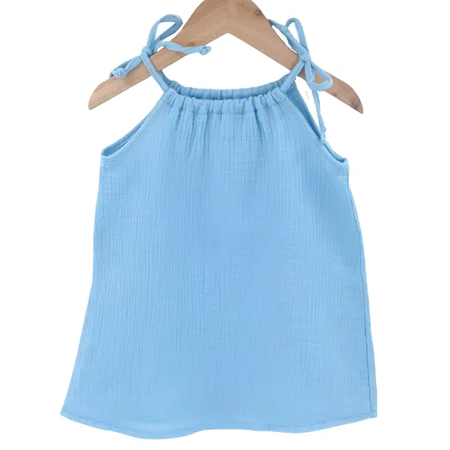 Top cu snur pentru copii, din muselina, Bluebird, 2-3 ani KDETSM23GBB