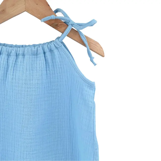 Top cu snur pentru copii, din muselina, Bluebird, 6-7 ani KDETSM67GBB