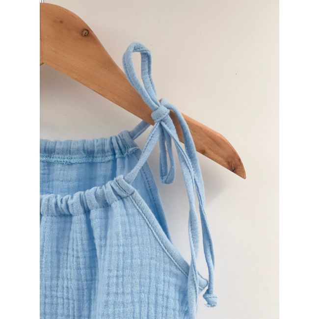 Top cu snur pentru copii, din muselina, Bluebird, 6-7 ani KDETSM67GBB