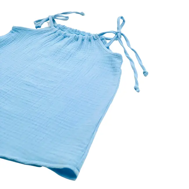 Top cu snur pentru copii, din muselina, Bluebird, 6-7 ani KDETSM67GBB