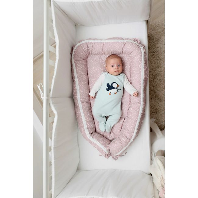 Baby Nest Marshmellow Spots - culcus bebelus pentru dormit, reversibil, multifunctional 100 x 60 cm KDEBN100MMS