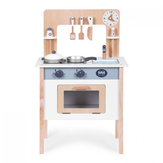Bucatarie din lemn pentru copii cu accesorii, 48 x 26 x 77 cm, ecotoys hm232569 edeedihm232569