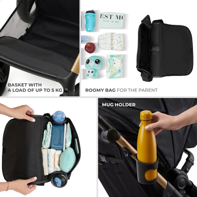 CARUCIOR MULTIFUNCTIONAL KINDERKRAFT MOOV 2 AIR 4IN1 PURE BLACK VIVKSMOOV02BLK4000