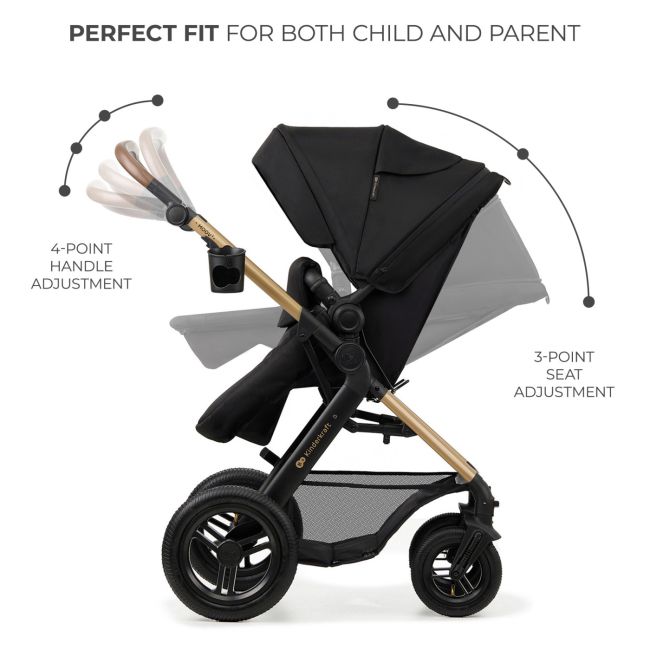 CARUCIOR MULTIFUNCTIONAL KINDERKRAFT MOOV 2 AIR 4IN1 PURE BLACK VIVKSMOOV02BLK4000
