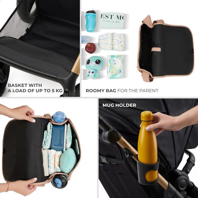 CARUCIOR MULTIFUNCTIONAL KINDERKRAFT MOOV 2 AIR 4IN1 SAND BEIGE VIVKSMOOV02BEG4000