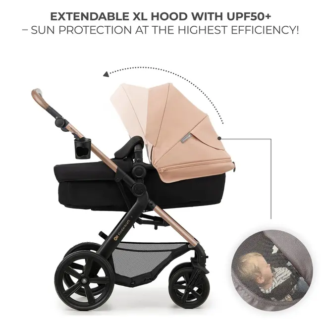 CARUCIOR MULTIFUNCTIONAL KINDERKRAFT MOOV 2 EVA 4IN1 SAND BEIGE VIVKSMOOV2BEGEV400