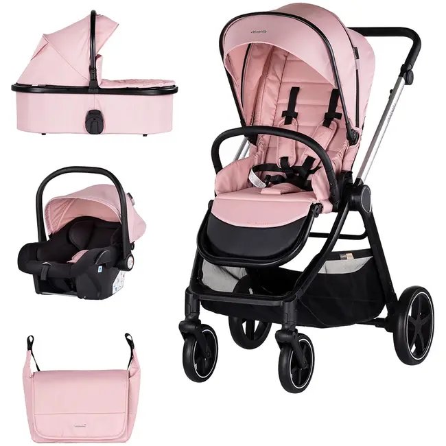 Carucior chipolino marbella 3 in 1 pink marshmallow hubkkmrb02505pm