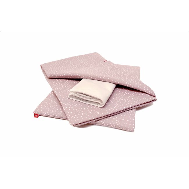 Lenjerie de pat copii,  Marshmellow Spots, din bumbac, 70x110 cm, 75x100 cm set 3 piese KDELP3753570110MMS