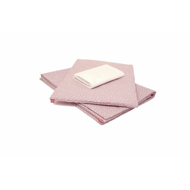 Lenjerie de pat copii,  Marshmellow Spots, din bumbac, 70x140 cm, 100x135 cm set 4 piese KDELP41004070140MMS