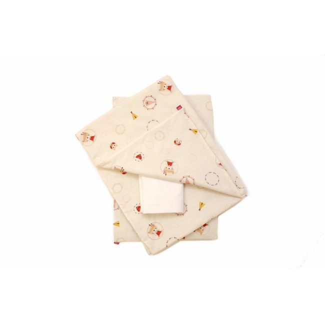 Lenjerie pat copii Mici Indieni, din bumbac, 70x110 cm, 75x100 cm set 3 piese KDELP3753570110MI