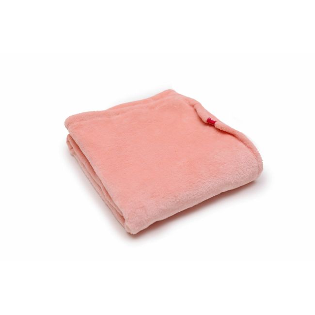Paturica pufoasa de plus roz, din polyester, 100x120 cm KDEPPR100120