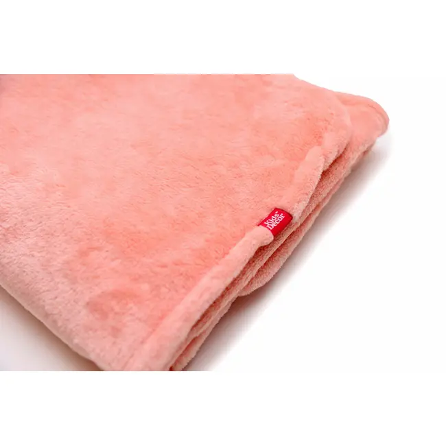 Paturica pufoasa de plus roz, din polyester, 75x75 cm KDEPPR7575