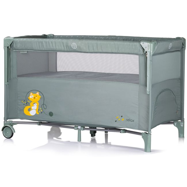 Patut pliabil chipolino relax basil cu laterala culisanta hubkosire259ba