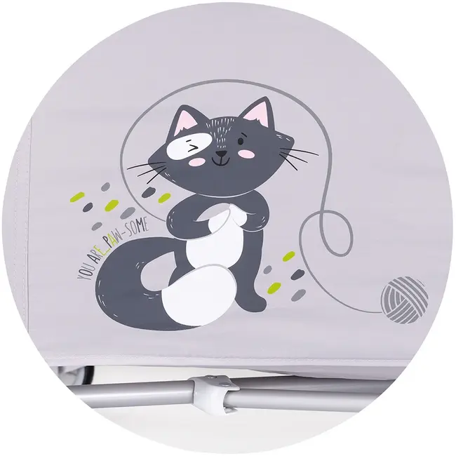 Patut pliabil chipolino relax cloud cu laterala culisanta hubkosire257cl