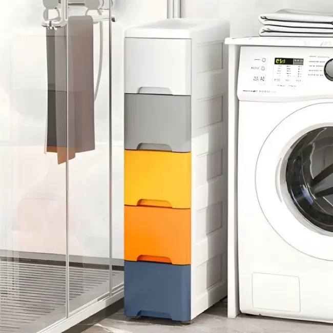 Raft pe roti cu 5 compartimente pentru depozitarea jucariilor modernhome - multicolor edeedipjjcbs0019-05b