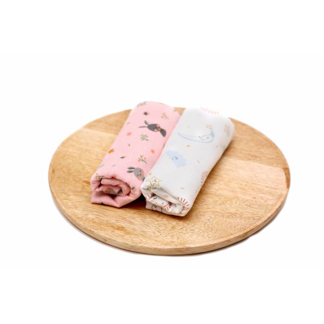 Set scutece finet bebelusi The Bunnies and the Dreamy Sky KDES2BSBUNNDREAM