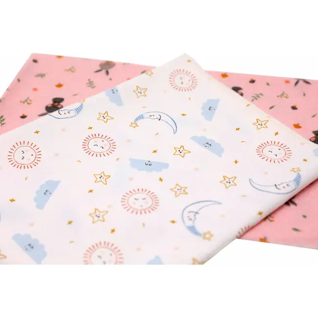 Set scutece finet bebelusi The Bunnies and the Dreamy Sky KDES2BSBUNNDREAM