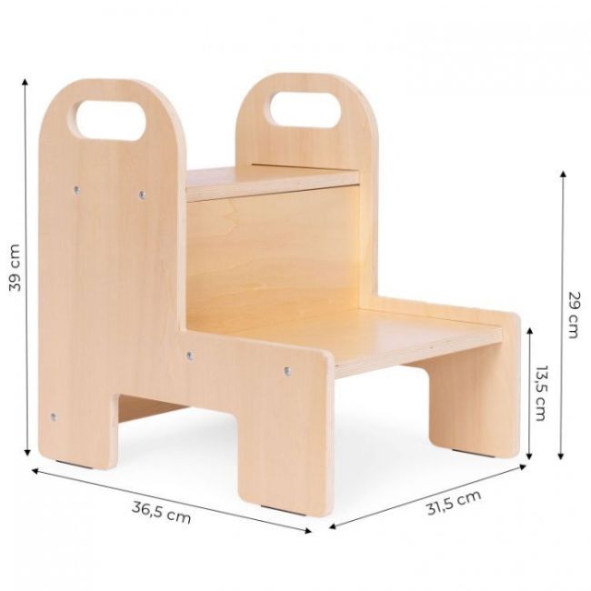 Turn de invatare din lemn, 31.5 x 36.5 x 39 cm, ecotoys esc-w-062 edeediesc-w-062