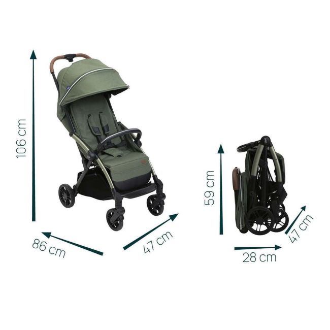 Carucior sport Chicco Goody XPlus Twinkle Green (Verde), 0luni+ CHC8704038-8