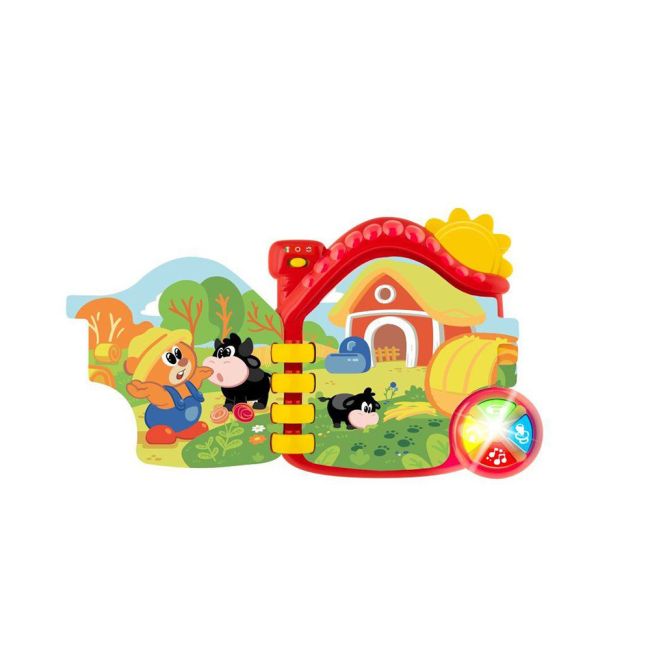 Jucarie electronica vorbitoare Chicco Carticica Ferma Animalelor, FR/EN, 6-36 luni CHC1051400-1