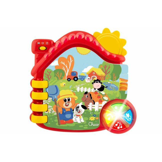 Jucarie electronica vorbitoare Chicco Carticica Ferma Animalelor, FR/EN, 6-36 luni CHC1051400-1