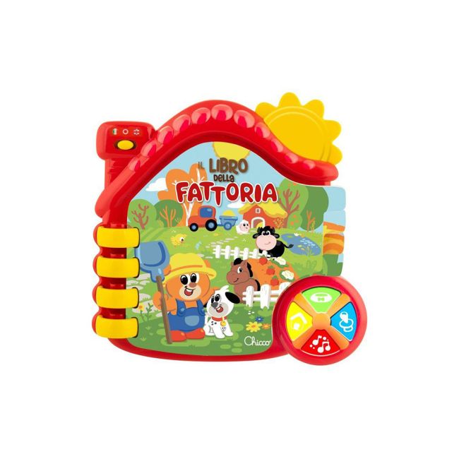 Jucarie electronica vorbitoare Chicco Carticica Ferma Animalelor, FR/EN, 6-36 luni CHC1051400-1