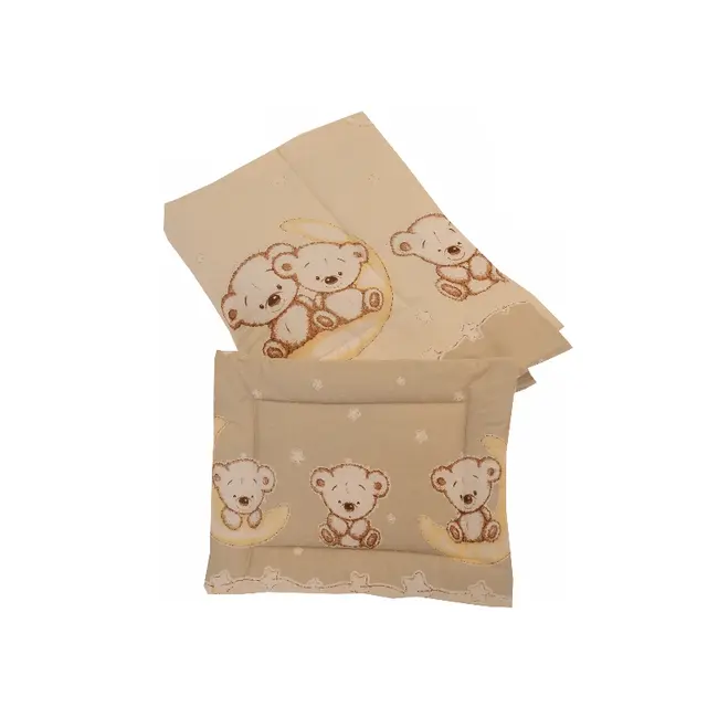 Lenjerie MyKids Bear On Moon Beige M2 4+1 piese 120x60 MYK00080728