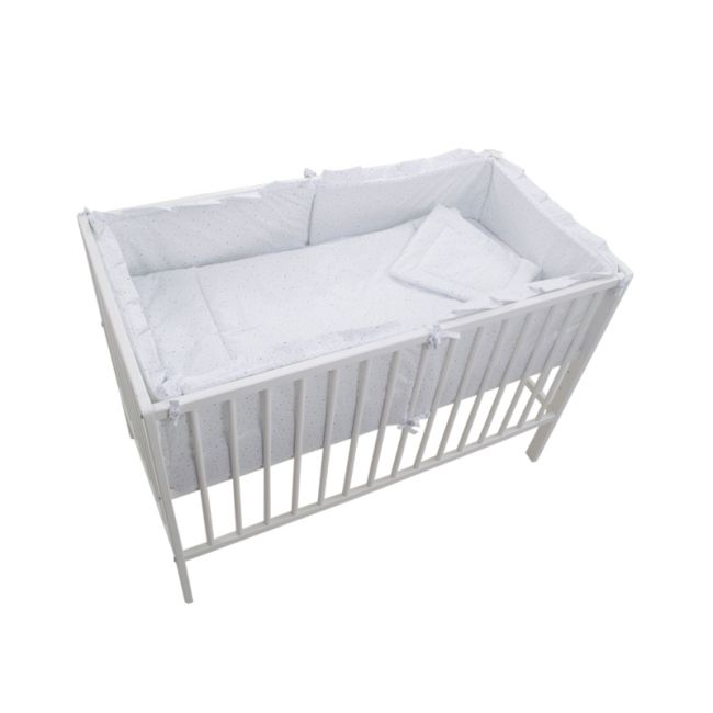 Lenjerie MyKids Little Stars Albastru 4+1 Piese 120x60 MYK00008902
