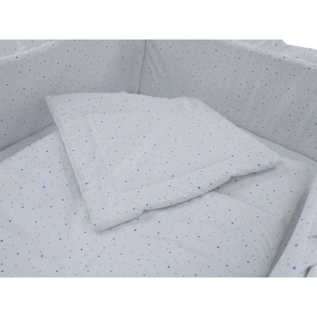 Lenjerie MyKids Little Stars Albastru 4+1 Piese 120x60 MYK00008902