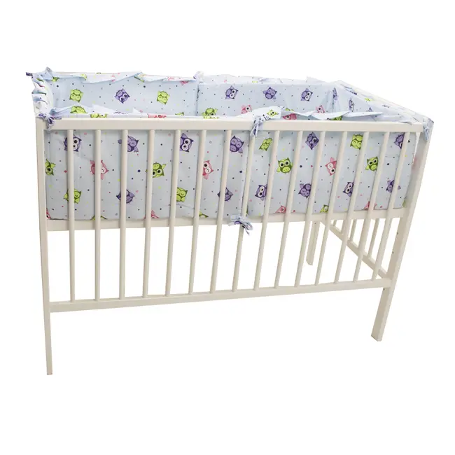 Lenjerie MyKids Mini Bufnite Blue 4+1 Piese 120x60 MYK00009783