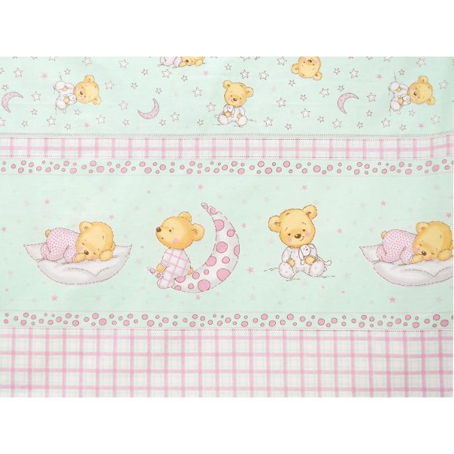 Lenjerie MyKids TEDDY STELUTE Turquoise M1 4+1 Piese 120x60 cm MYK00005318