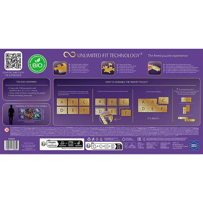 PUZZLE TREFL UFT 9000 ANNE STOKES COLLECTIONS CREATURI FANTASTICE VIV81034