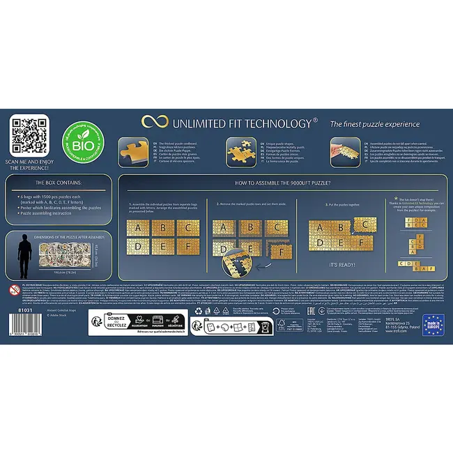 PUZZLE TREFL UFT 9000 HARTI CELESTE ANTICE VIV81031