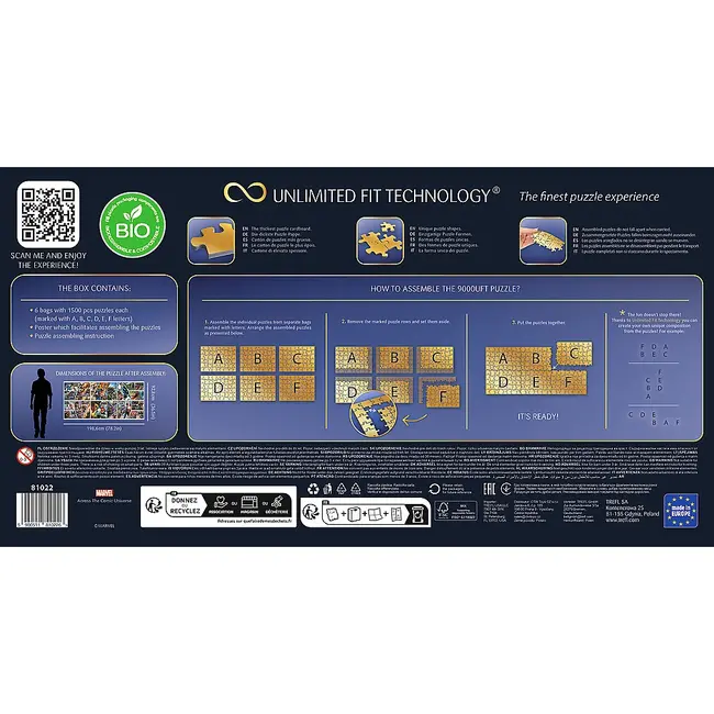 PUZZLE TREFL UFT 9000 MARVEL AVENGERS PRIN UNIVERSUL COMIC VIV81022