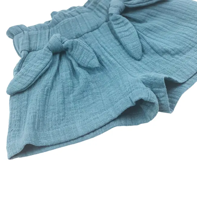 Pantaloni scurti pentru copii, din muselina, cu talie lata, Cold Ice, 4-5 ani KDEPSVMTL45COLDICE