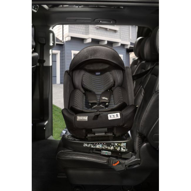 Scaun auto rotativ Chicco Unico EVO i-Size, BlackAir (Negru), de la nastere pana la 12 ani (40-150 cm) CHC8703172-8